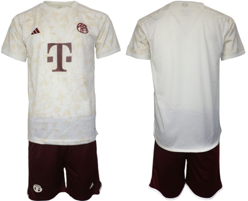 Men 2023-2024 Club Bayern Munich away white blank Soccer Jersey